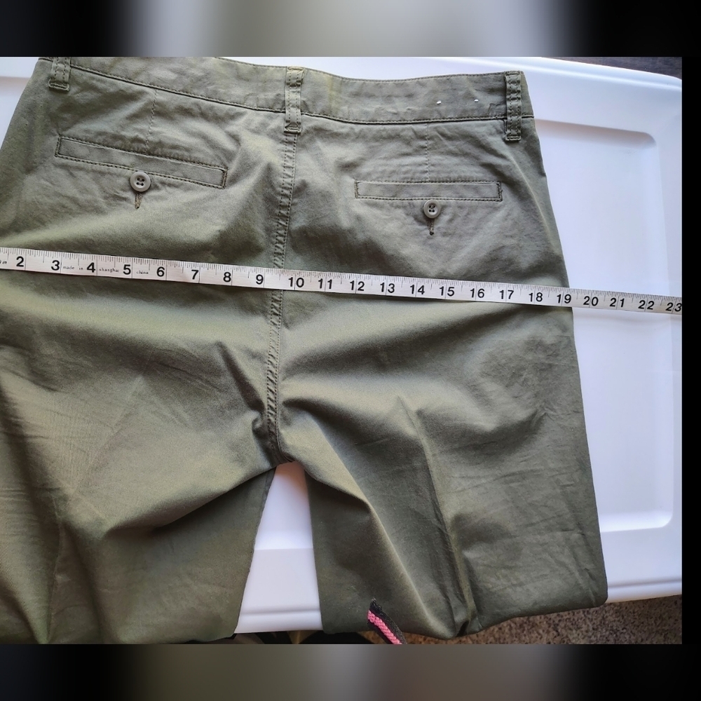 Polo Jeans Co Ralph Lauren Women's Mid-Rise Cuffed Capri Pants,Cotton Outdoor 8. - Picture 7 of 14